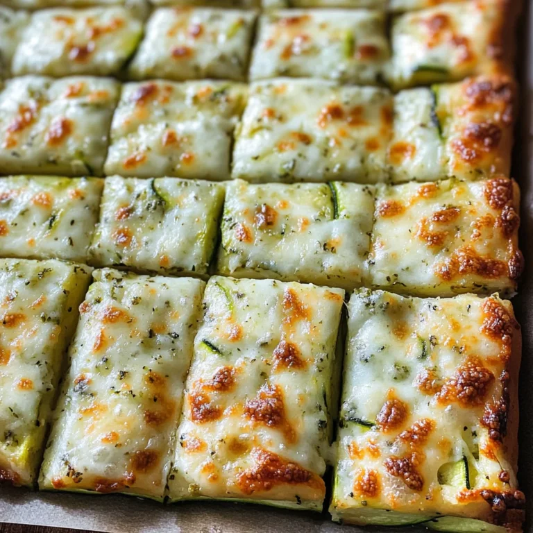 Cheesy Zucchini Breadsticks