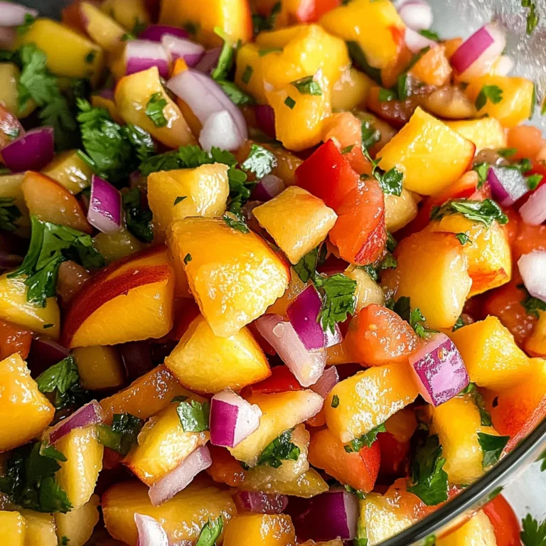 Fresh Peach Salsa