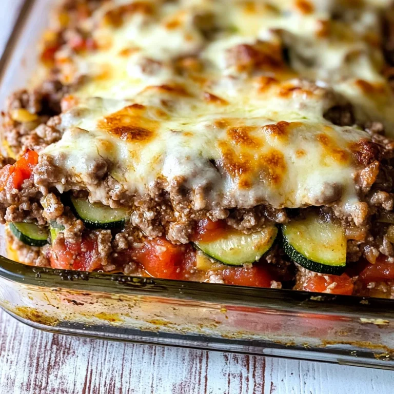 Ground Beef Zucchini Casserole