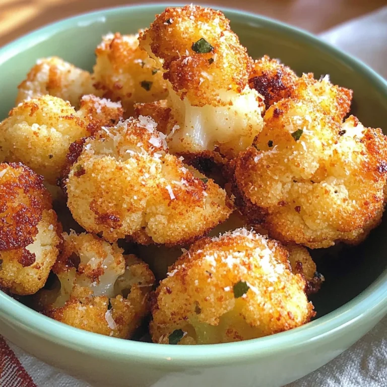 Parmesan Cauliflower Bites - Just 5 Ingredients