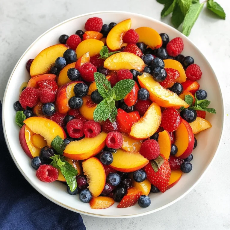 Peach Berry Fruit Salad Recipe