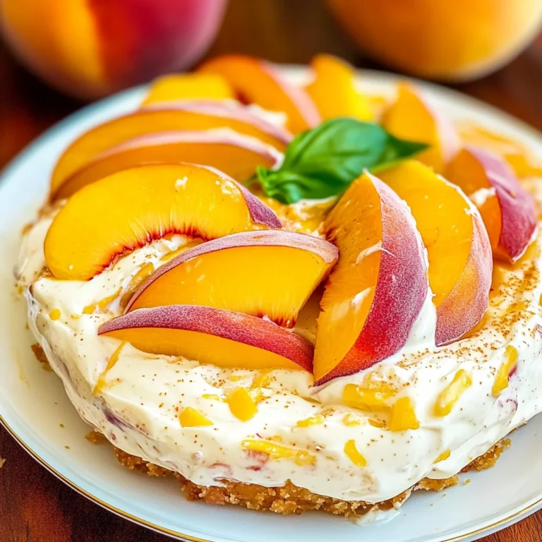 Peach Cheesecake Salad