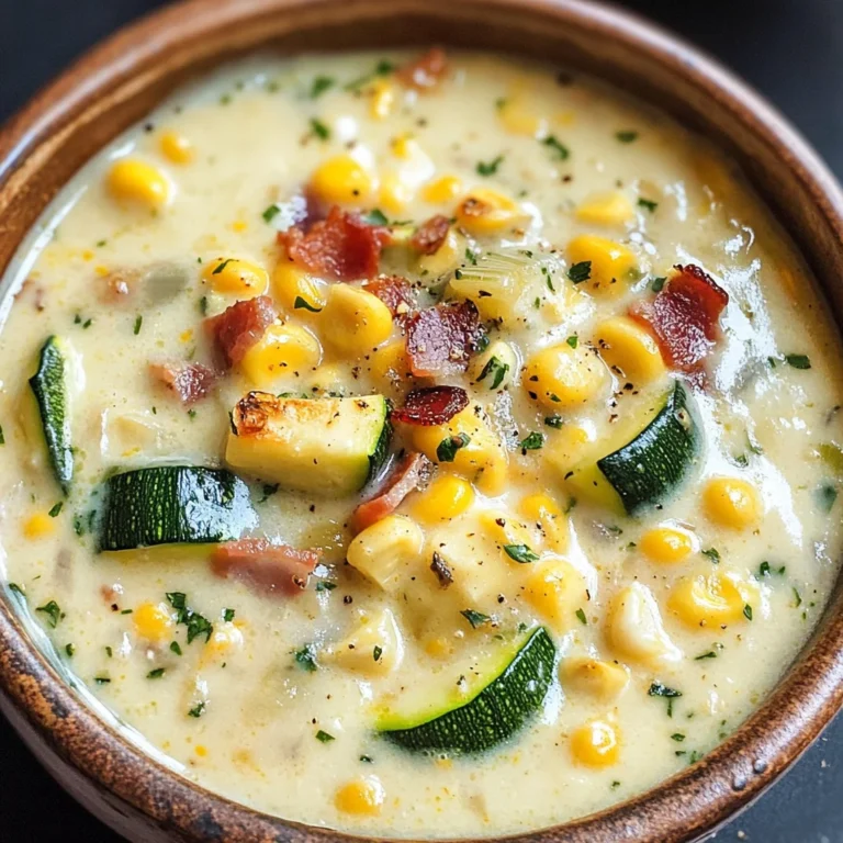 Summer Corn and Zucchini Chowder Recipe