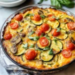 Summer Garden Crustless Zucchini Pie