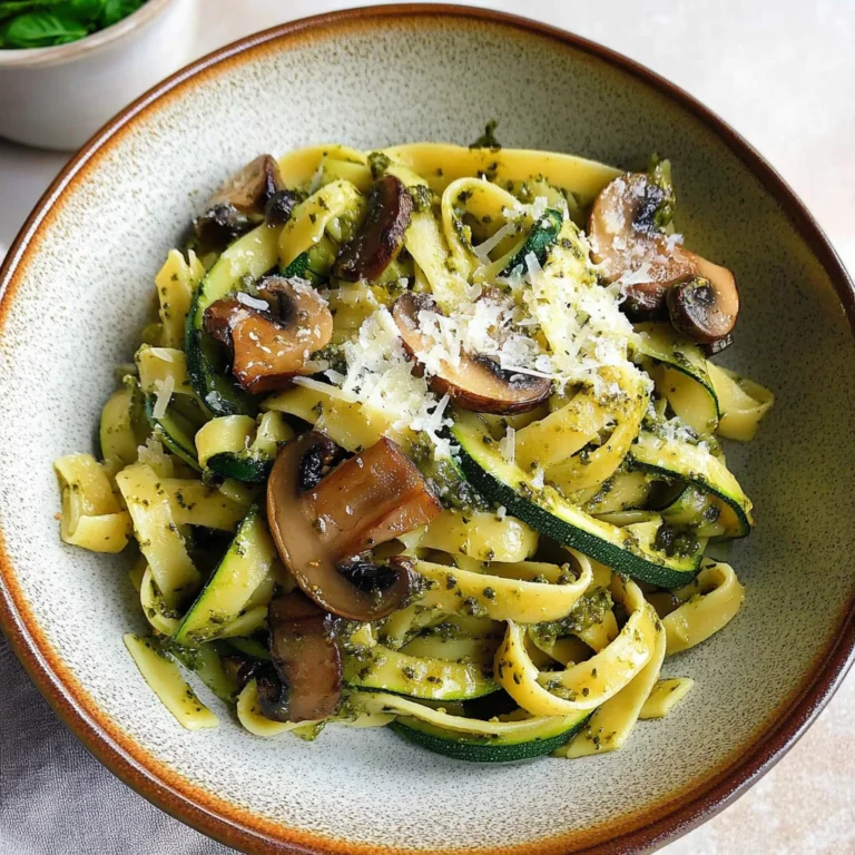 Zucchini Mushroom Pasta