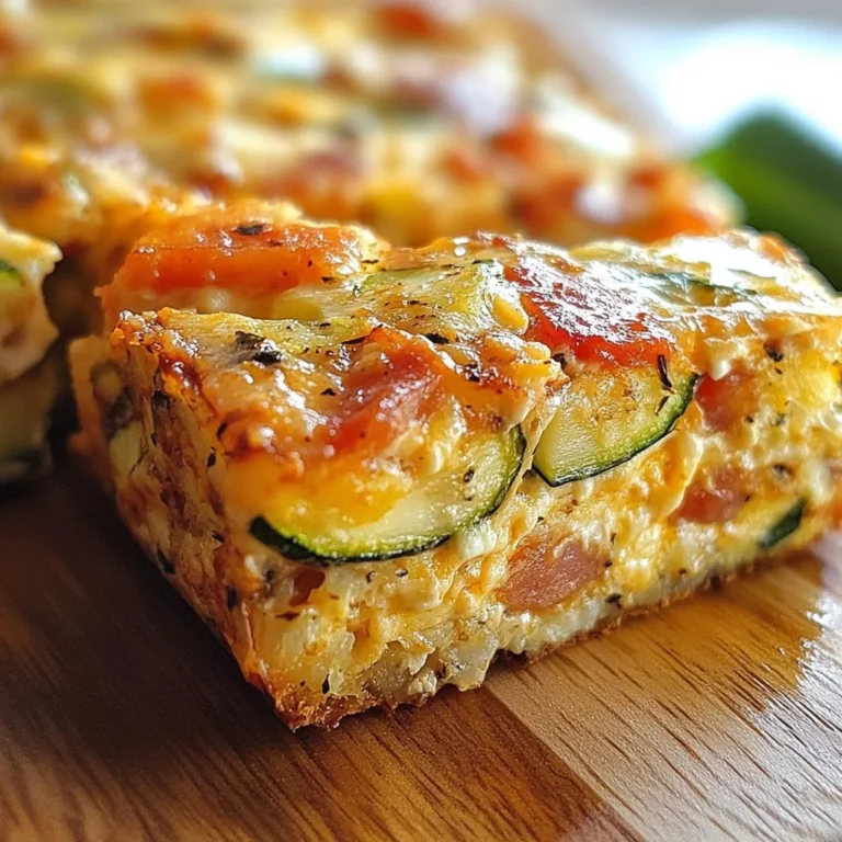 Zucchini and Turkey Bacon Slice