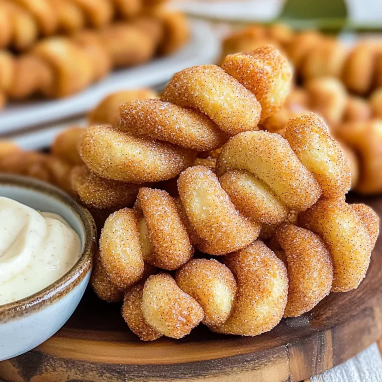 Air Fryer Cinnamon Sugar Twists With Cream Cheese Dip