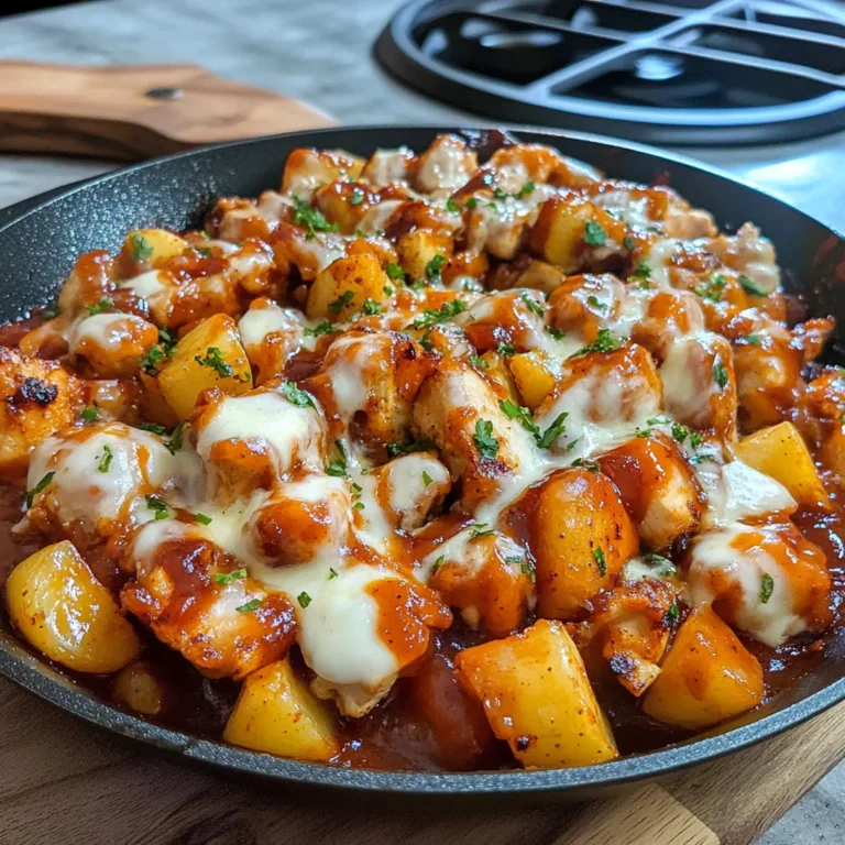 BBQ Chicken Potato Skillet