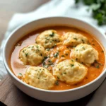 Best Tomato Soup with Cheddar Bay Dumplings
