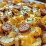 Cheesy Ranch Potatoes and Smoked Sausage