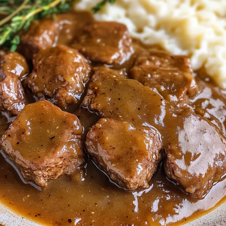 Crock Pot Cubed Steak (+Video)