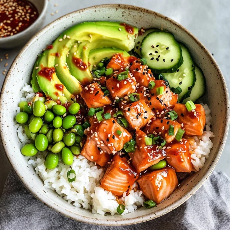 Honey Sriracha Salmon Bowls