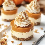 No Bake Pumpkin Mini Cheesecakes