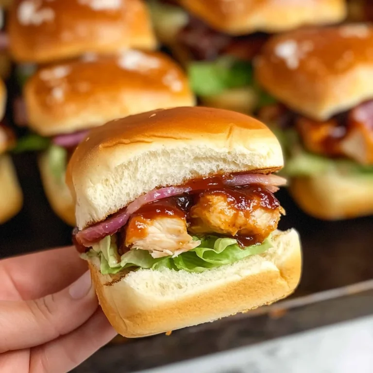 Turkey Bacon Ranch BBQ Chicken Sliders