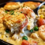 Cheddar Bay Biscuit Seafood Pot Pie: An Incredible Comforting Delight
