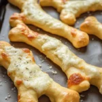 Cheesy Halloween Breadstick Bones