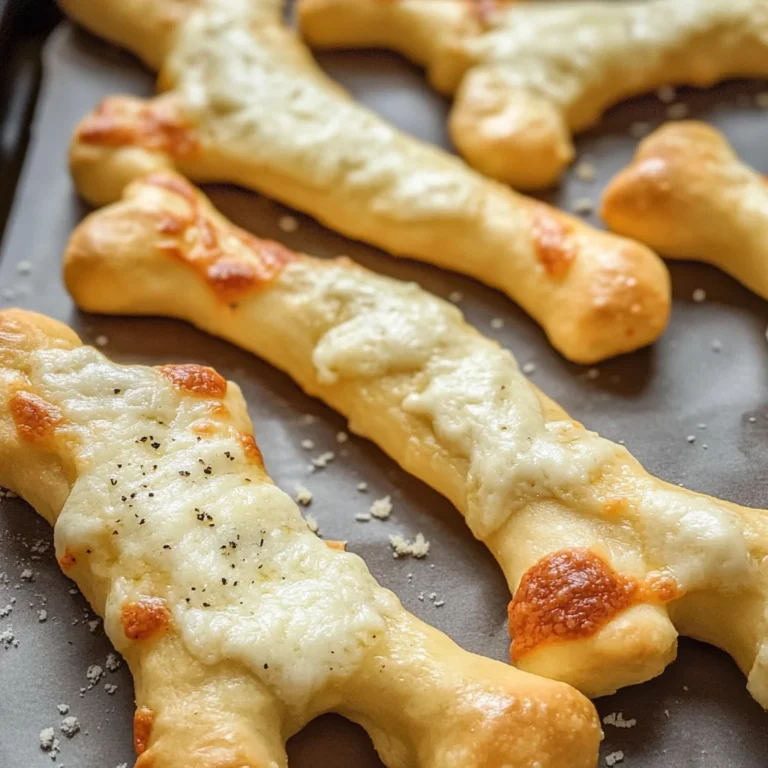 Cheesy Halloween Breadstick Bones