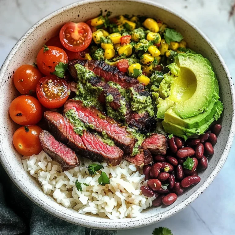 Cilantro Lime Steak Bowls