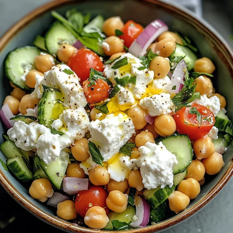 Cottage Cheese and Chickpea Salad