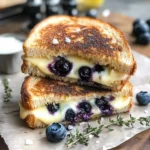 Crispy Blueberry Grilled Cheese