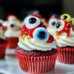 Halloween Augapfel Cupcakes