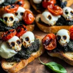 Halloween Bruschetta Appetizer