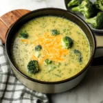 High Protein Broccoli Cheddar Soup