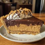 No-Bake Chocolate Peanut Butter Pie: 4 Hour Delight