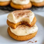 Pumpkin Cookies with Cream Cheese Frosting