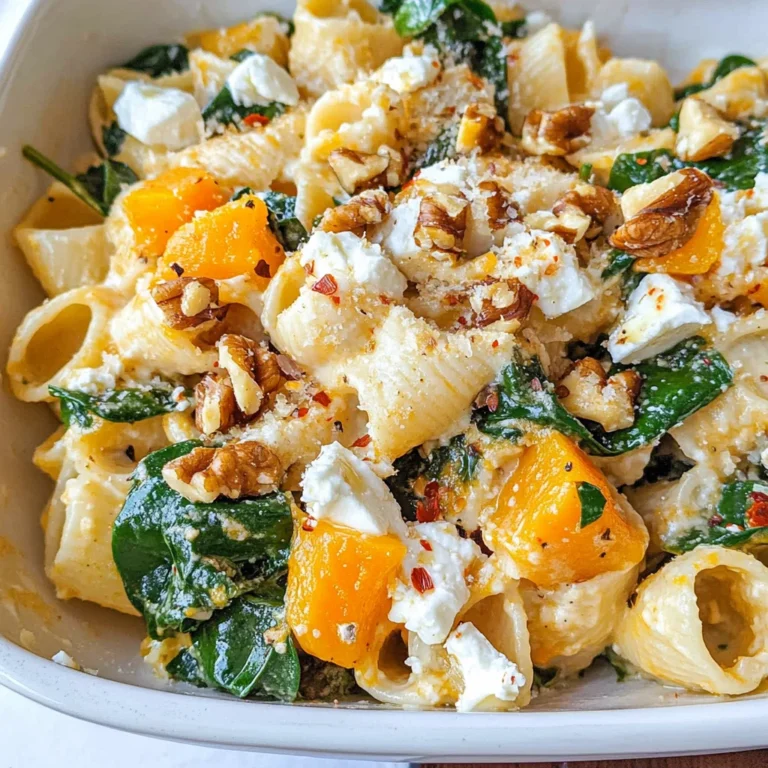 Pumpkin Feta Pasta