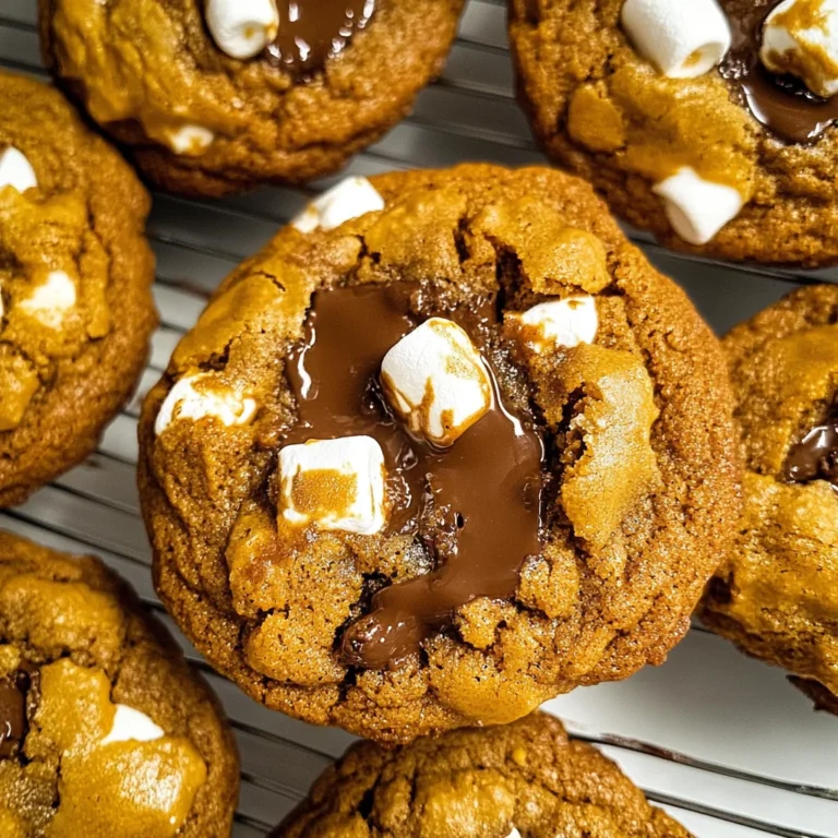 Pumpkin S'mores Cookies