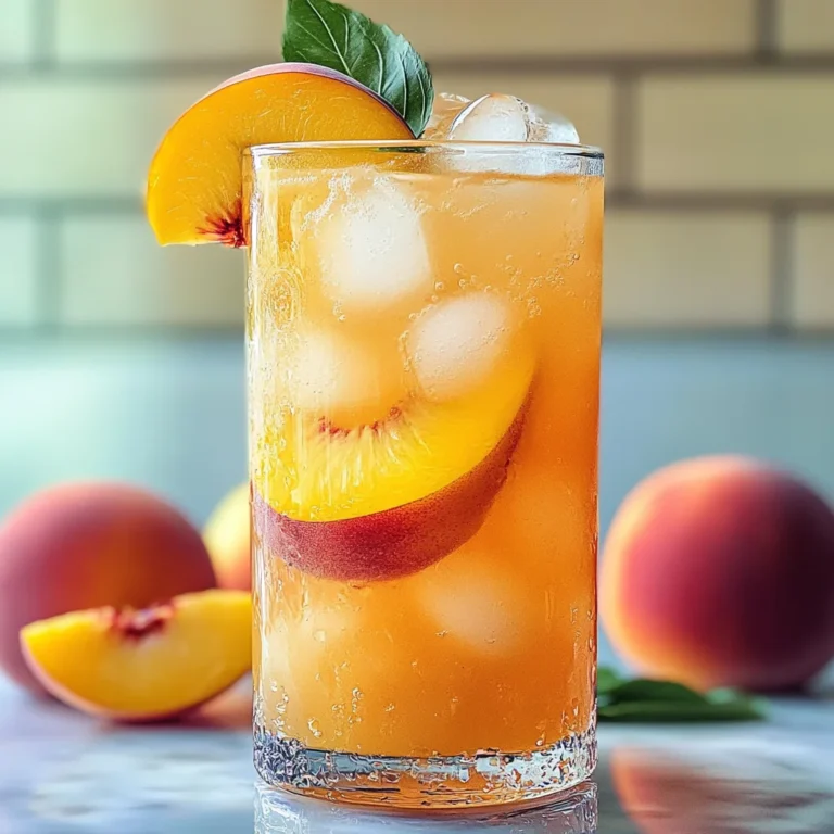 Refreshing Peach Lemonade