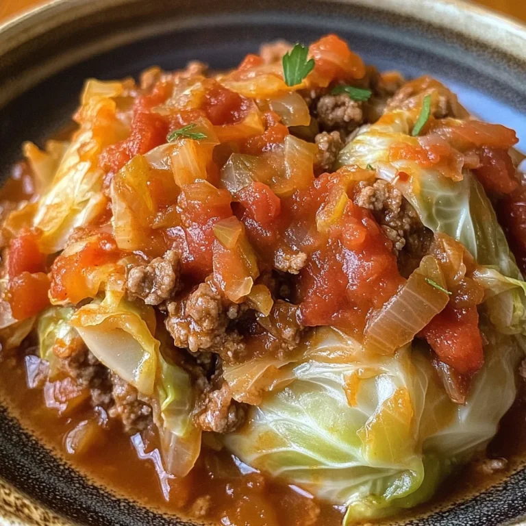 Slow Cooker Unstuffed Cabbage Rolls