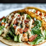 Smash Chicken Caesar Tacos