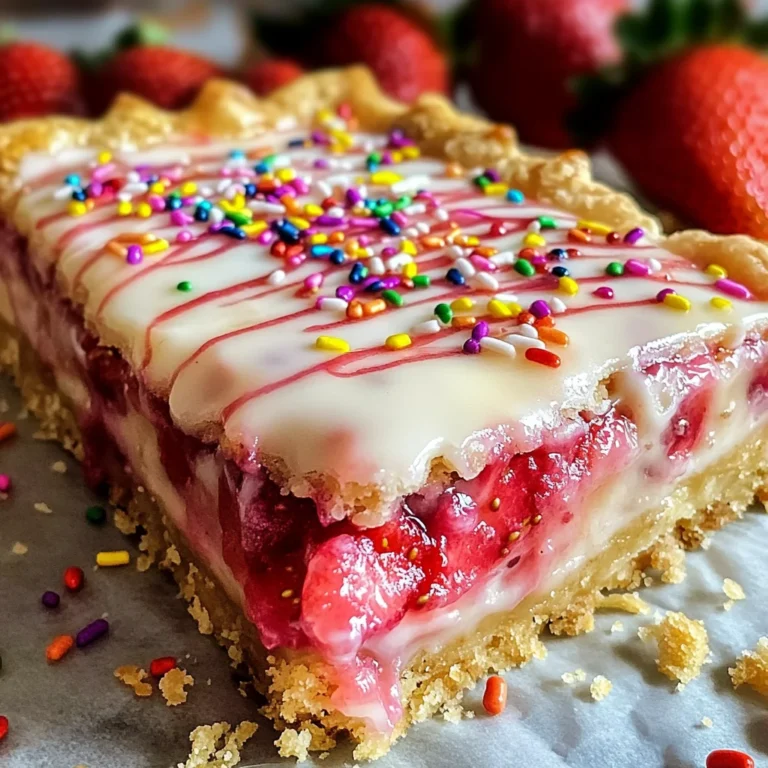 Strawberry Pop Tart Slab Pie Recipe