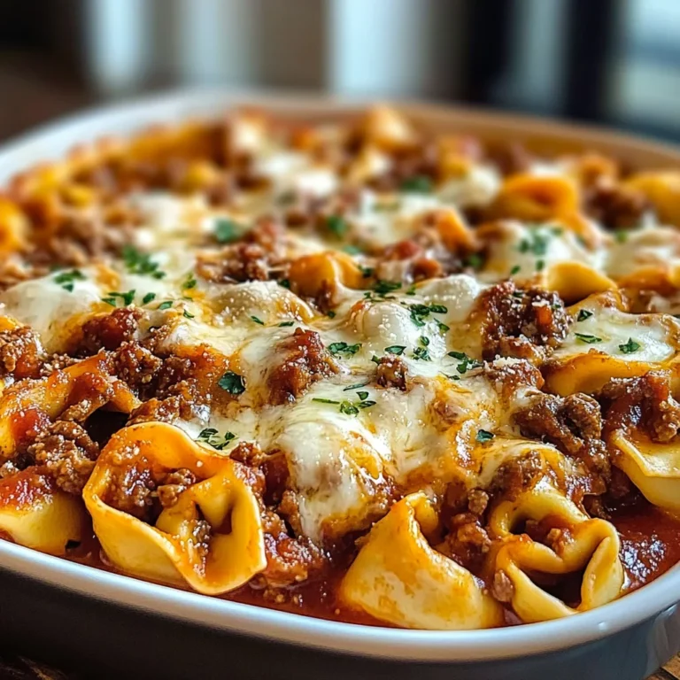 Beefy Tortellini Bake