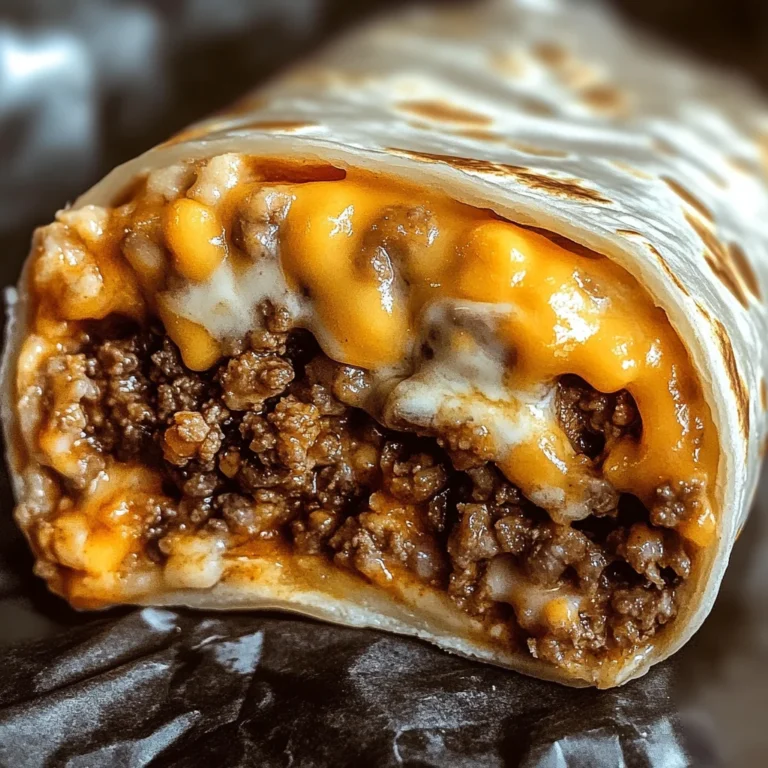 Cheesy Beef Taco Burritos