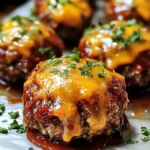 Cheesy Stuffed Meatloaf Bites
