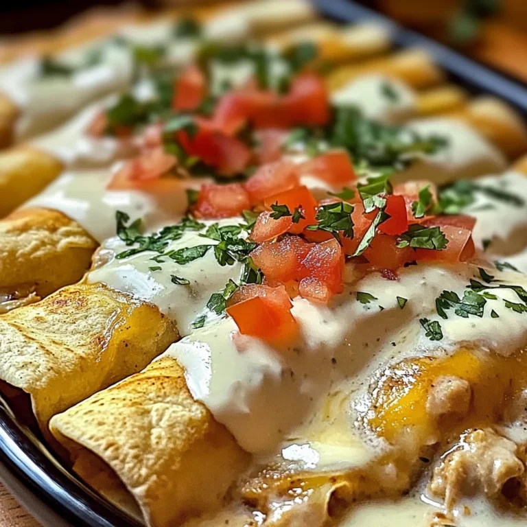 Chicken Enchiladas with Sour Cream White Sauce