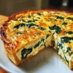 Cottage Cheese and Spinach Crustless Quiche