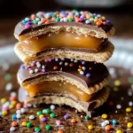 Ritz Cracker Caramel Chocolate Bites