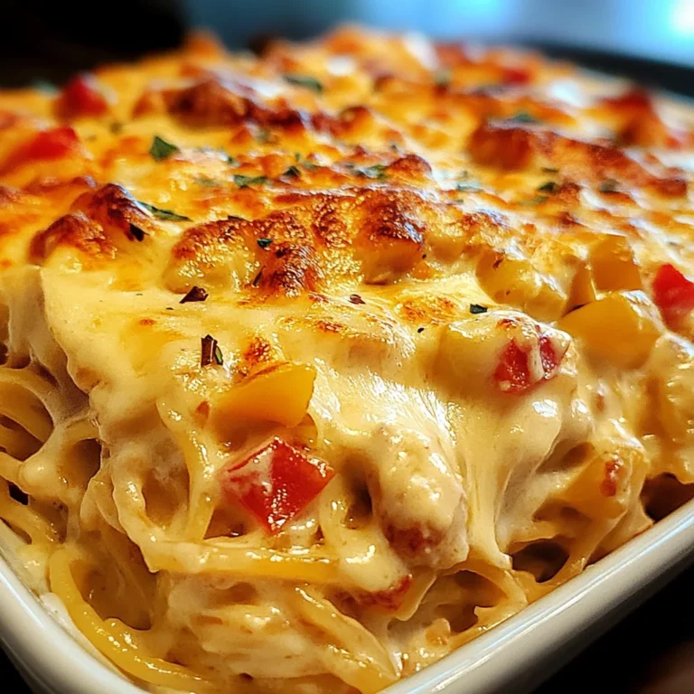 Spicy Southern Cheesy Chicken Spaghetti Casserole